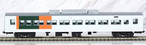 16番(HO) 185系 直流特急形電車 サハ185形 新踊り子色(湘南パターン) (プラスティック製) (増結用単品) (塗装済み完成品) (鉄道模型)