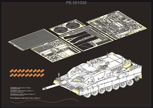 Modern German Leopard 2A6 Basic (for Border BT-002) (Plastic model)