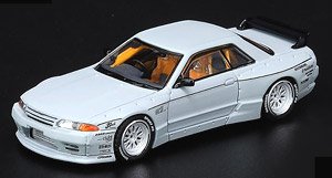 Nissan GT-R R32 Pandem Matte Gray (Diecast Car)