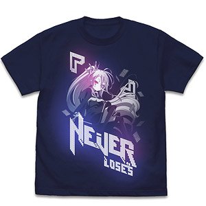 No Game No Life [Shiro] T-shirt Ver.2.0 Navy M (Anime Toy)