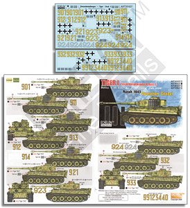 3. SS-Schw.Pz.Rgt. Tiger Is Kursk 1943 - Operation Citadel (Decal)