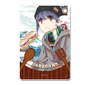 [Yurucamp] Leather Pass Case Ver.2 Design 02 (Rin Shima/A) (Anime Toy)