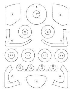 AV-8B用キャノピー&ホイールマスキングシールセット (プラモデル)