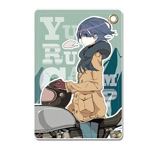 [Yurucamp] Leather Pass Case Ver.2 Design 04 (Rin Shima/C) (Anime Toy)