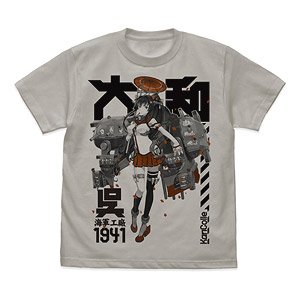 Kantai Collection Yamato T-shirt Light Gray S (Anime Toy)