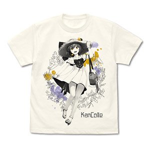 Kantai Collection Yukikaze T-shirt Summer Lady Mode Vanilla White S (Anime Toy)