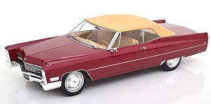 Cadillac DeVille with Softtop 1967 Darkred-metallic (ミニカー)