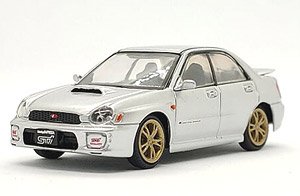 スバル 2001 インプレッサ WRX シルバー RHD (ミニカー)