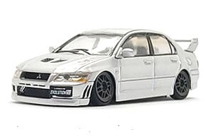 三菱 ランサー エボリューション VII シルバー LHD (ミニカー)