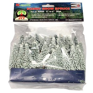 92006 (N) N Scale Snow Pine Tree (36 Pieces) (Model Train)