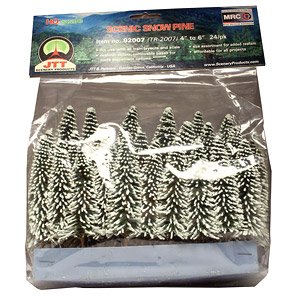 92007 (HO) HO Scale Snow Pine Tree (24 Pieces) (Model Train)