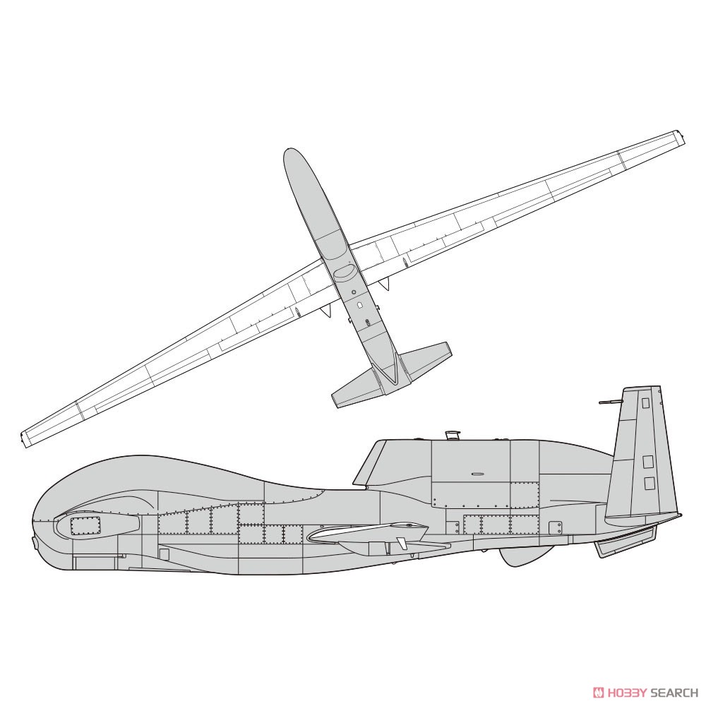 RQ-4B グローバルホーク `横田 AB` (航空自衛隊デカール付き特別版) (プラモデル) その他の画像1