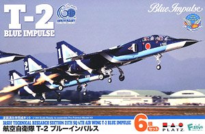 T-2 Blue Impulse (Pre-Painted Kit) (Set of 6) (Plastic model)