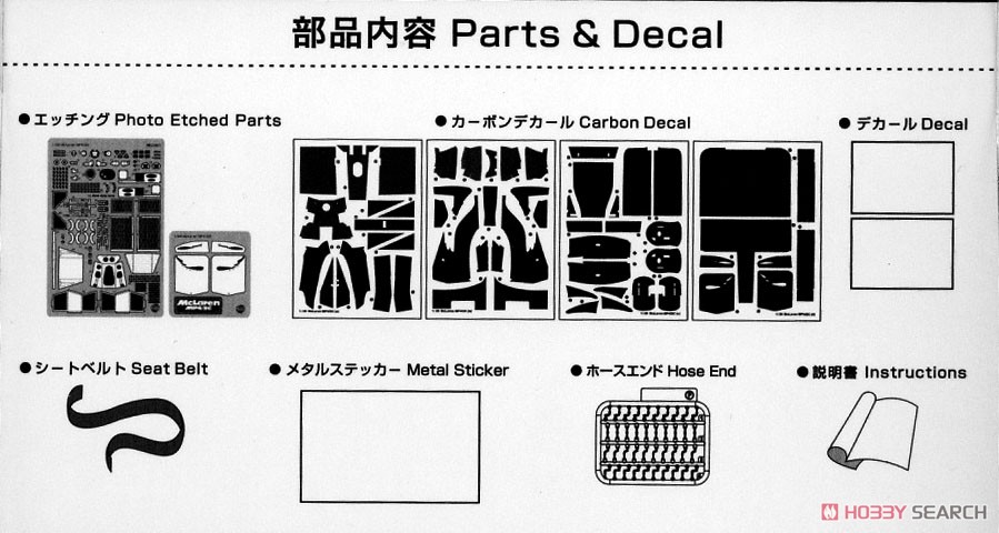McLaren MP4/2C `86 Portuguese GP Detail Up Parts 設計図1
