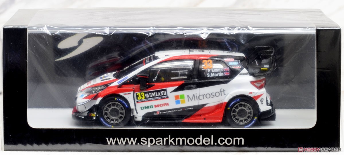 Toyota Yaris WRC Toyota Gazoo Racing WRT No.33 Winner Rally Sweden 2020 E.Evans - S.Martin (Diecast Car) Package1