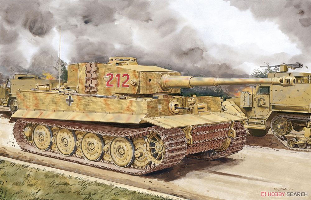 WW.II ドイツ軍 重戦車ティーガーI 後期生産型 w/ツィメリットコーティング ディテールアップパーツ付き (プラモデル) その他の画像1