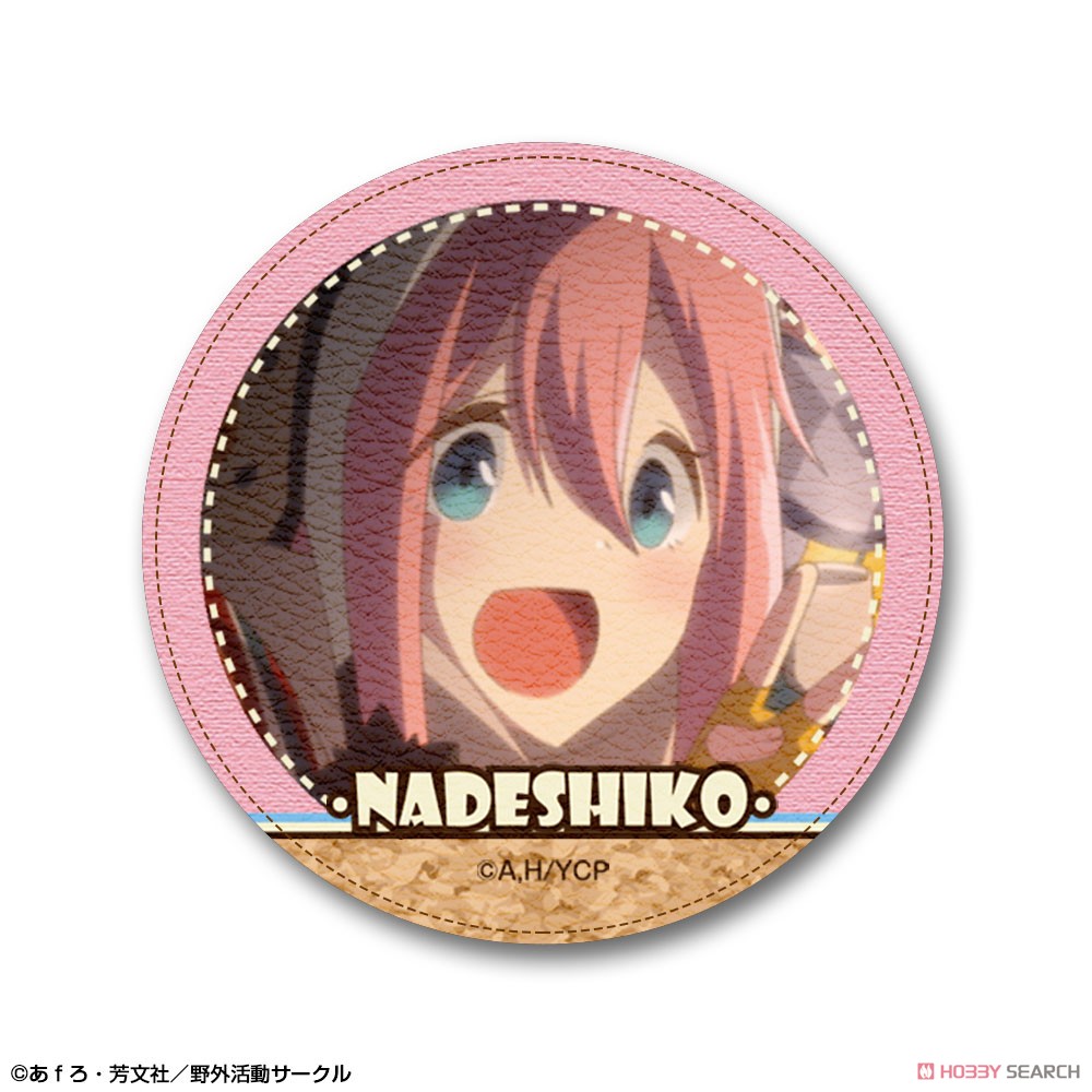 [Yurucamp] Leather Badge Design 01 (Nadeshiko Kagamihara/A) (Anime Toy) Item picture1