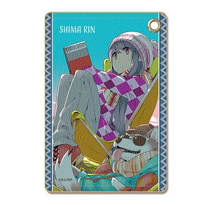 [Yurucamp] Leather Pass Case Design 07 (Rin Shima) (Anime Toy)