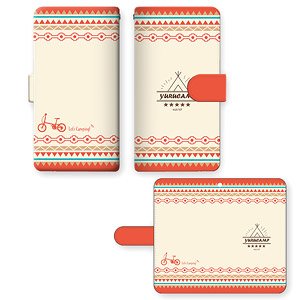 [Yurucamp] Book Style Smartphone Case M Size Design 01 (Motif/A) (Anime Toy)