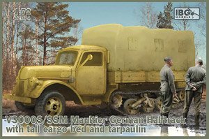 V3000S/SSM Maultier German Halftrack with Tall Cargo Bed and Tarpulin (Plastic model)