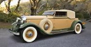 Ford Lincoln KB 1932 Top Up Light Tan / Light Green (Diecast Car)