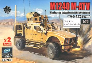 M1240 (M-ATV) MRAP w/O-GPK Turret (Set of 2) `Iron Oak Leaf` (Plastic model)