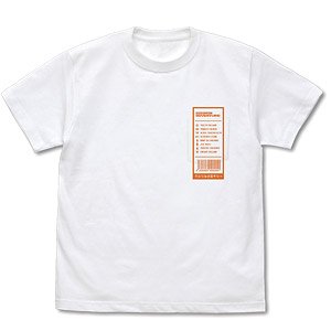 デジモンアドベンチャー： デジモン紋章 ポケットTシャツ WHITE M (キャラクターグッズ)