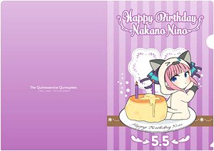 The Quintessential Quintuplets Animarukko Clear File 2020 Birthday Ver. Nino (Anime Toy)