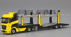 Mercedes-Benz Actros Yellow w/Car Carrier (LHD) (Diecast Car)