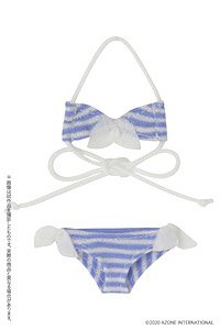 Sexy Bikini Set (Blue Border) (Fashion Doll)