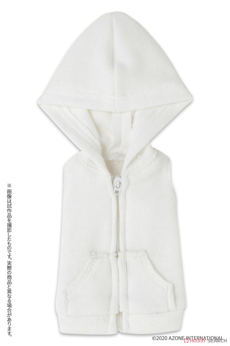 PNS Boy`s Sleeveless Hoodie (White) (Fashion Doll) Item picture1
