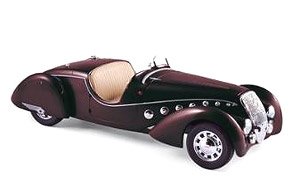 Peugeot 302 Darl`Mat Roadster 1937 Dark Red (Diecast Car)