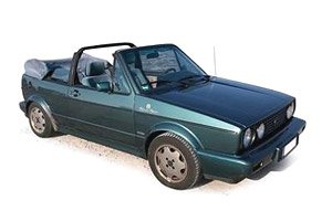VW Golf Cabriolet `Etienne Aigner` 1990 Metallic Green (Diecast Car)