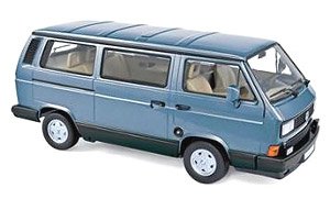 VW マルチバン 1990 メタリックライトブルー (ミニカー)