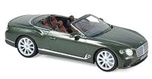 Bentley Continental GT Convertible 2019 Metallic Dark Green (Diecast Car)