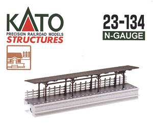 Local Line One-Sided Platform with Roof (Model Train)