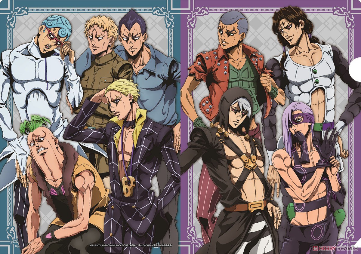 [JoJo`s Bizarre Adventure: Golden Wind] AGF2019 [Especially Illustrated] Clear File Set [Hitman Team Ver.] (Anime Toy) Item picture1