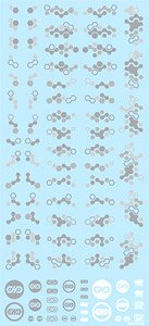 Hex Camouflage Decal 2 Gray (1 Sheet) (Material)