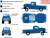 GASSERS - 1950 Studebaker 2R Truck - SOUTH BEND SHAKER - Blue Heavy (ミニカー) その他の画像1