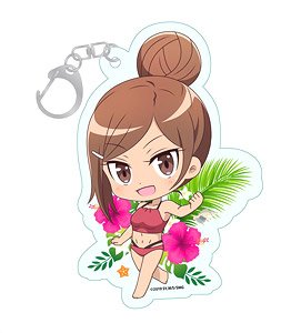 How Heavy Are the Dumbbells You Lift? Puchichoko Acrylic Key Ring [Ayaka Uehara] (Anime Toy)