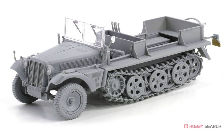 WW.II ドイツ軍 Sd.Kfz.10 1tハーフトラックB型 1942年生産型 w/搭乗兵フィギュア6体セット (プラモデル) 商品画像1