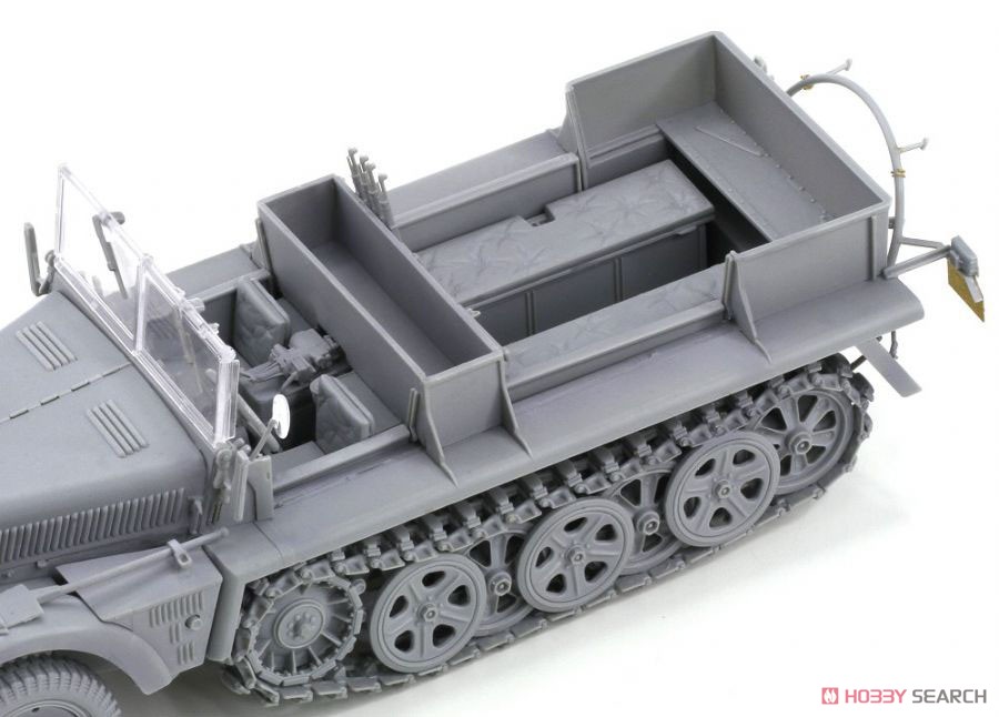 WW.II ドイツ軍 Sd.Kfz.10 1tハーフトラックB型 1942年生産型 w/搭乗兵フィギュア6体セット (プラモデル) 商品画像5