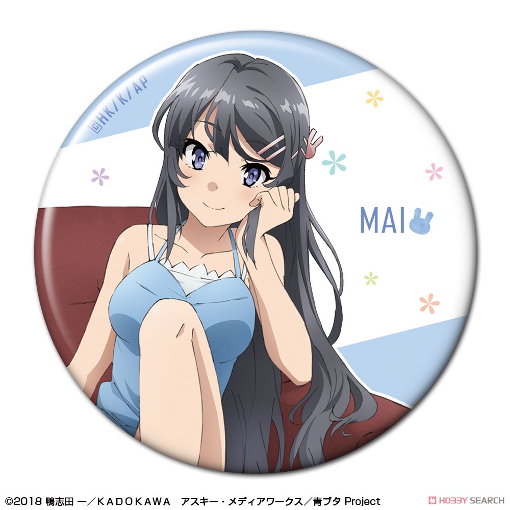[Rascal Does Not Dream of a Dreaming Girl] Can Badge Design 01 (Mai Sakurajima/A) (Anime Toy) Item picture1