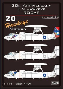 ROCAF 20th Anniversary E-2 Hawkeye Decal (Decal)