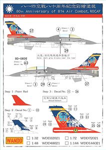 ROCAF 80th Anniversary of 814 Air Combat Decal Set (Decal)