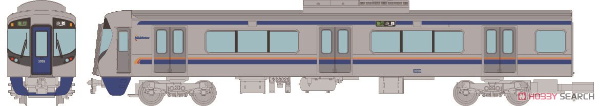 鉄道コレクション 西日本鉄道 3000形 貫通5両編成セット (5両セット) (鉄道模型) その他の画像1