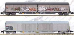 Schiebewandwagen Habils SBB Cargo `Graffiti` Ep.V-VI 2er Set (Habils SBB ウェザリング仕様 Ep.V-VI) (2両セット)