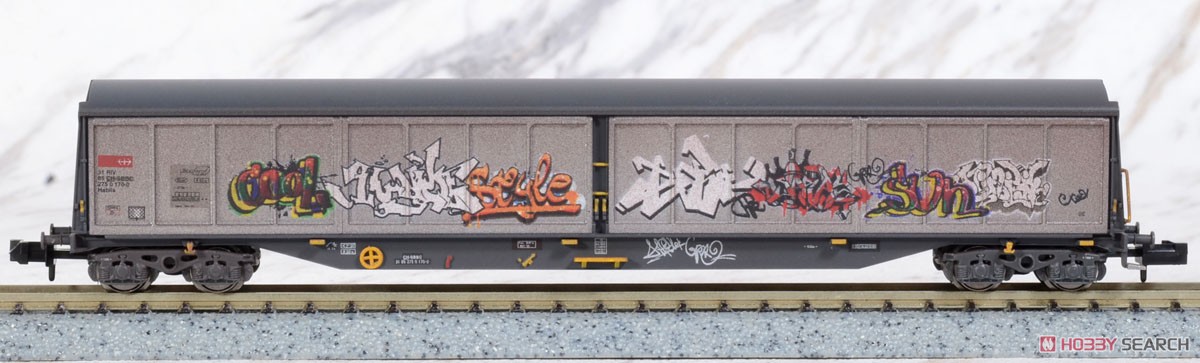 Schiebewandwagen Habils SBB Cargo `Graffiti` Ep.V-VI 2er Set (Habils SBB ウェザリング仕様 Ep.V-VI) (2両セット) 商品画像2