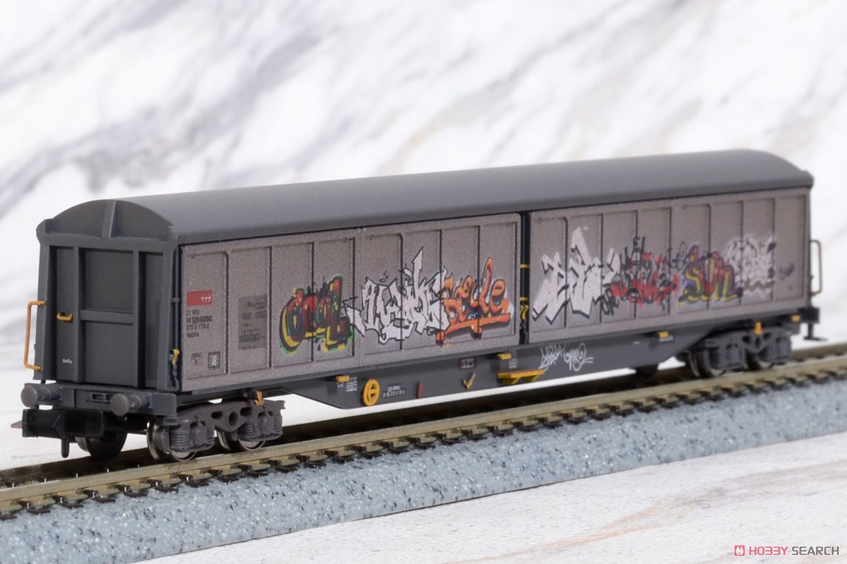 Schiebewandwagen Habils SBB Cargo `Graffiti` Ep.V-VI 2er Set (Habils SBB ウェザリング仕様 Ep.V-VI) (2両セット) 商品画像3