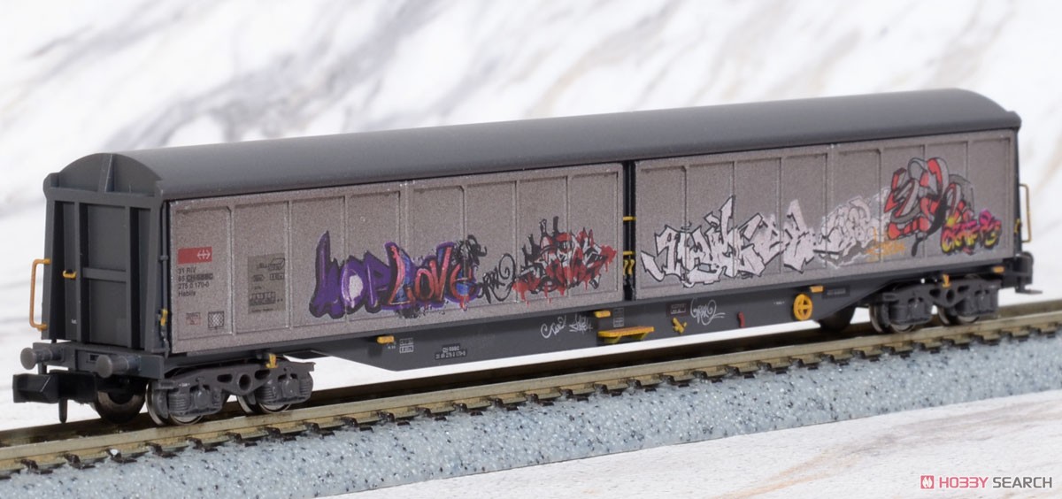 Schiebewandwagen Habils SBB Cargo `Graffiti` Ep.V-VI 2er Set (Habils SBB ウェザリング仕様 Ep.V-VI) (2両セット) 商品画像4